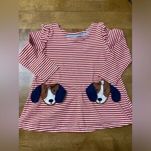 Mini Boden Peplum Puppy pocket top